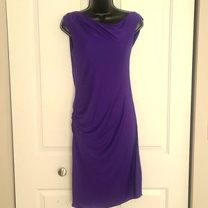 BCBGMAXAZRIA Strappy Open Back Ruched Sheath Dress